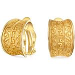 Motiv Vintage Bling Jewelry Ohrclips vergoldet für Damen 