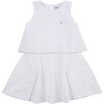 Weiße Ärmellose HUGO BOSS BOSS Kinderkleider mit Reißverschluss aus Polyester für Mädchen 
