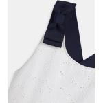 Weiße Ärmellose Ted Baker Kleider mit Lochstickerei aus Baumwolle für Damen 