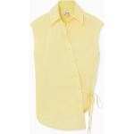 Gelbe Oversize Ärmellose COS Businesskleidung aus Baumwolle für Damen Größe XS 