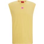 Gelbe HUGO BOSS HUGO Nachhaltige T-Shirts aus Jersey für Herren Größe XS 