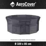 Anthrazitfarbene AeroCover® Schutzhüllen Sitzgruppe aus Polyester UV-beständig 