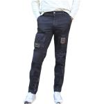 Schwarze AERONAUTICA MILITARE Herrenhosen mit Reißverschluss aus Baumwollmischung Größe XS 