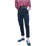 Schwarze Bestickte AERONAUTICA MILITARE Slim Fit Jeans mit Reißverschluss aus Baumwolle für Damen Größe S 