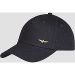 Reduzierte Dunkelblaue Unifarbene AERONAUTICA MILITARE Snapback-Caps mit Schnalle aus Baumwolle für Herren 