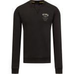 Reduzierte Schwarze AERONAUTICA MILITARE Herrensweatshirts aus Baumwolle Größe XL 