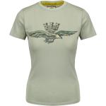 Reduzierte Graue Kurzärmelige AERONAUTICA MILITARE T-Shirts aus Baumwolle für Damen Größe XS 