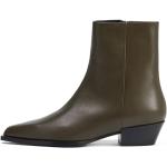 Olivgrüne aeyde Cowboy-Boots & Cowboystiefeletten aus Kalbsleder für Damen Größe 38 