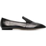 Aeyde square-toe leather ballerina shoes - Schwarz