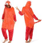 Orange Panda-Kostüme aus Flanell für Damen Größe M 