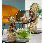 Goldene Minimalistische 15 cm Gilde Afrikanische Skulpturen 