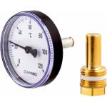 63 mm Bimetall Thermometer 0 - 120°C mit MS-Schutzrohr 40 mm - 63702 - Afriso