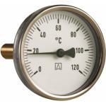 Afriso Bimetall-Thermometer BiTh 80 Stahl Ax. 0/120 °C, 40 mm, Gehäuse-ø 80 mm - 63806