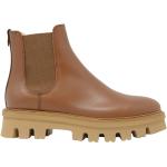 Reduzierte Braune Elegante AGL - Attilio Giusti Leombruni Ankle Boots & Klassische Stiefeletten aus Leder für Damen Größe 37,5 