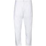 Weiße Unifarbene AGLINI Herrenhosen mit Reißverschluss aus Baumwolle Größe XXL 