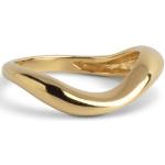 Goldene Elegante Ringe poliert aus Emaille Größe 61 