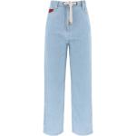 Reduzierte Blaue Agnona Straight Leg Jeans aus Denim für Damen Größe XL 