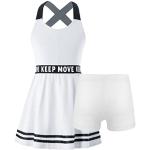 Weiße Unifarbene Casual Kurzärmelige Midi Kindershirtkleider Handwäsche für Mädchen Größe 146 für den für den Sommer 