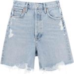 Reduzierte Blaue Vintage AGOLDE Jeans-Shorts aus Denim für Damen für den für den Sommer 