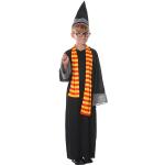 Schwarze Harry Potter Slytherin Cosplay-Kostüme mit Glitzer für Kinder 