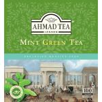 Ahmad Tea- Mint Green Tea 100 St. Grüner-Beutel-Tee á 2 Gramm mit Band