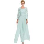 Reduzierte Blaue Elegante Chiffonkleider aus Chiffon für Damen Größe L 3-teilig für Hochzeitsgäste 