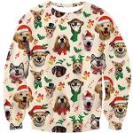 Rundhals-Ausschnitt Herrensweatshirts aus Polyester Handwäsche Größe XXL Weihnachten 