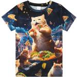 Katzen Shirts für Kinder mit Dinosauriermotiv für Jungen für den für den Sommer 