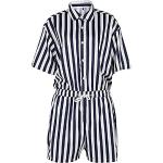 Blaue Kurzärmelige Pyjamas kurz für Herren Größe XL für den für den Sommer 