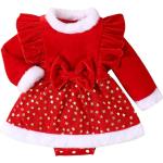 Rote Langärmelige Atmungsaktive Kinderlangarmkleider für Babys für den für den Winter 