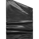Schwarze Unifarbene Seidenbettwäsche aus Seide 135x200 