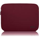 Reduzierte Bordeauxrote Laptop Sleeves & Laptophüllen mit Reißverschluss 
