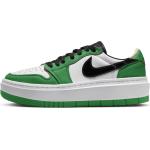 Grüne Nike Air Jordan 1 Low Sneaker aus Leder für Damen Größe 44 