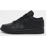 Schwarze Nike Air Jordan 1 Low Sneaker aus Leder für Kinder Größe 36 