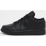 Schwarze Nike Air Jordan 1 Low Sneaker aus Leder für Kinder Größe 36 