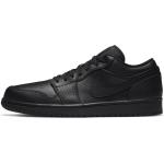Schwarze Nike Air Jordan 1 Low Sneaker für Herren Übergrößen 