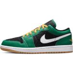 Grüne Nike Air Jordan 1 Low Sneaker aus Leder Leicht für Herren Größe 46 