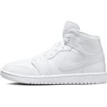 Weiße Nike Air Jordan 1 High Top Sneaker & Sneaker Boots aus Leder für Damen Größe 41 