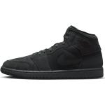 Graue Nike Air Jordan 1 Craft High Top Sneaker & Sneaker Boots aus Veloursleder leicht für Herren Größe 47,5 