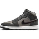 Graue Nike Air Jordan 1 High Top Sneaker & Sneaker Boots aus Leder für Herren Größe 41 