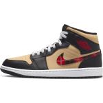 Schwarze Elegante Nike Air Jordan 1 Der Grinch High Top Sneaker & Sneaker Boots aus Leder für Herren Größe 41 