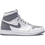 Graue Nike Air Jordan 1 Retro High Top Sneaker & Sneaker Boots aus Leder für Herren 