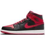 Air Jordan Herren Sneaker AIR JORDAN 1 MID, schwarz/rot, Gr. 45,5EU