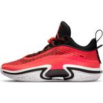 Rote Nike Air Jordan XXXVI Low Sneaker mit Basketball-Motiv aus Kunstleder für Herren Übergrößen 