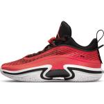 Rote Nike Air Jordan XXXVI Low Sneaker mit Basketball-Motiv aus Kunstleder Leicht für Herren Übergrößen 