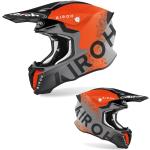 Crosshelm Airoh Twist 2.0 BIT Orange Grau MX Helm Motocross Quad Enduro