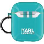 Reduzierte Blaue Karl Lagerfeld Karl AirPod Hüllen aus Silikon 