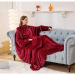 Reduzierte Rote Kuscheldecken & Wohndecken aus Fleece 
