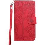 Reduzierte Rote Elegante Huawei P30 Lite Hüllen Art: Flip Cases mit Muster aus Leder 