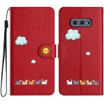 Rote Elegante Samsung Galaxy S10e Cases Art: Flip Cases mit Tiermotiv mit Bildern mit Ständer 